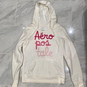 Aeropostale white and pink sweatshirt